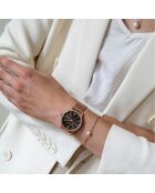 Montre & Bracelet Coco en Acier & Diamant rose doré