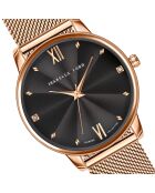 Montre & Bracelet Coco en Acier & Diamant rose doré