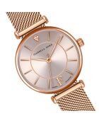 Montre & Boucles d'oreilles Sophia en Acier & Diamant rose doré