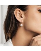 Montre & Boucles d'oreilles Portia en Acier & Diamant rose doré