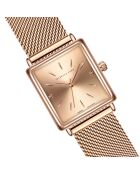 Montre & Bracelet Florence en Acier & Diamant rose doré