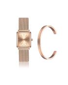 Montre & Bracelet Florence en Acier & Diamant rose doré