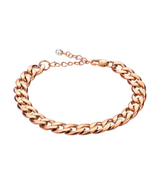 Montre & Bracelet Florence en Acier & Diamant rose doré