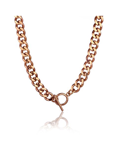 Montre & Collier Florence en Cuir & Diamant marron