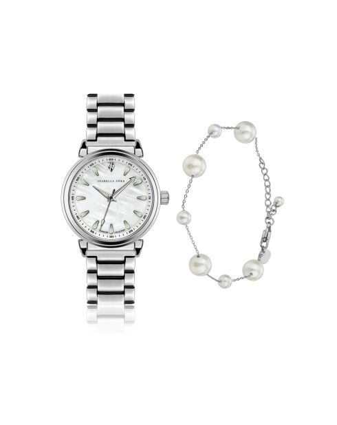 Montre & Bracelet Joie en Acier & Diamant argentés