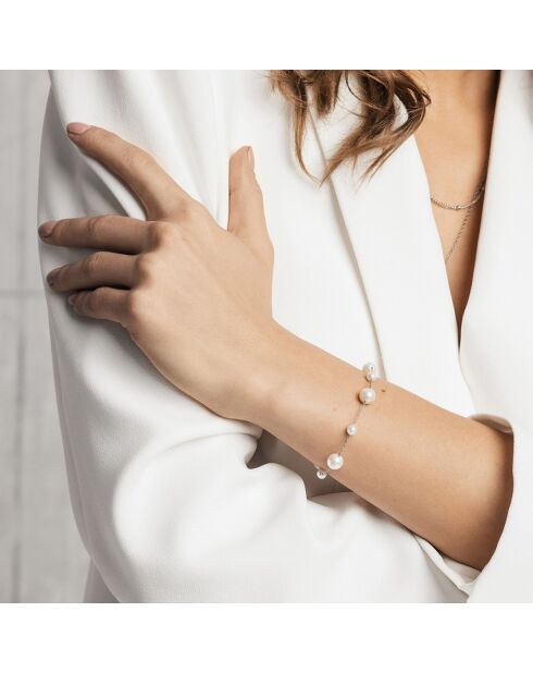 Montre & Bracelet Joie en Acier & Diamant argentés