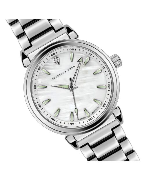 Montre & Bracelet Joie en Acier & Diamant argentés