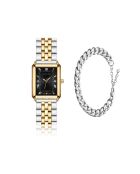 Montre & Bracelet Elene en Acier & Diamant doré/argenté