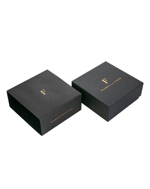 Set Boucles d'oreilles Diane en Acier & Perle de coquillage argenté