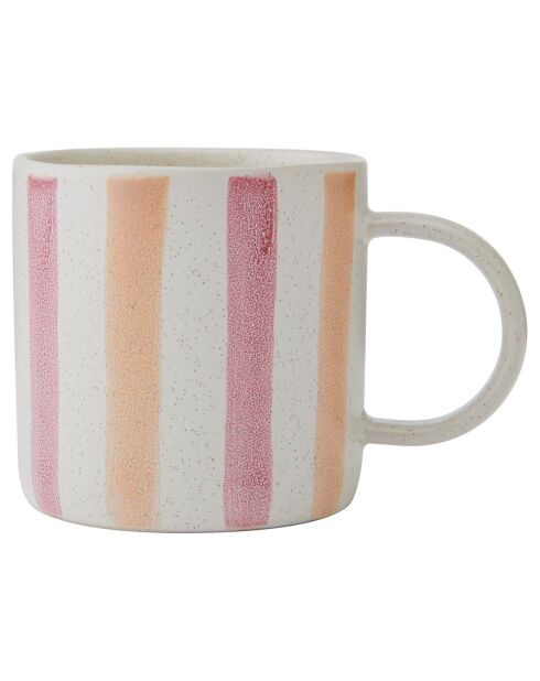 Mug Mikasa à rayures  rose - 380ml