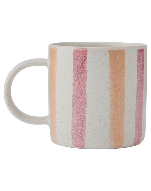 Mug Mikasa à rayures  rose - 380ml