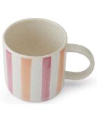 Mug Mikasa à rayures  rose - 380ml