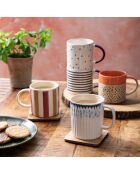 Mug Mikasa à rayures  rose - 380ml