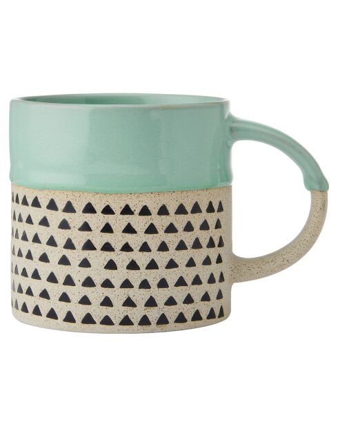 Taza de gres verde - 390 ml