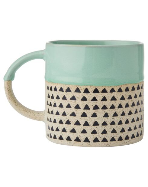 Taza de gres verde - 390 ml