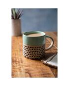 Mug en grès  vert - 390ml