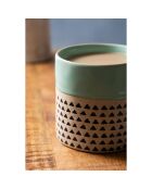 Mug en grès  vert - 390ml