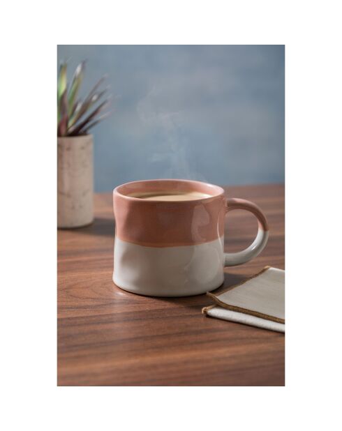 Tasse en grès Mikasa Ombre rose - 350ml