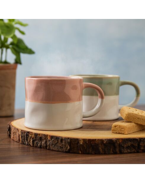 Tasse en grès Mikasa Ombre rose - 350ml
