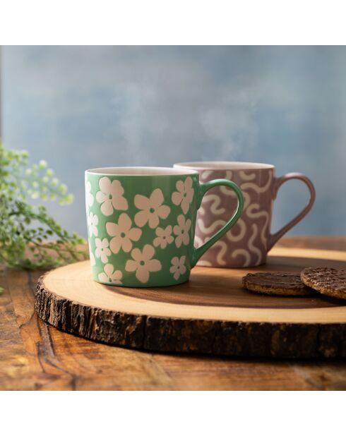 Tasse en grès Mikasa  verte - 360ml