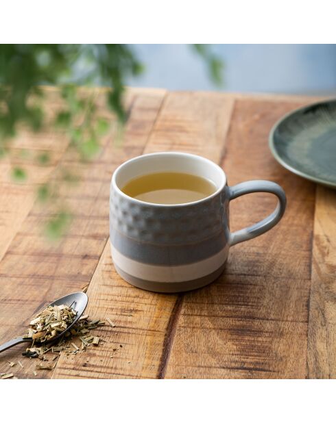 Tasse en grès Mikasa  grise - 320ml