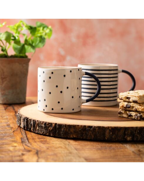 Tasse en grès Mikasa  bleue - 390ml