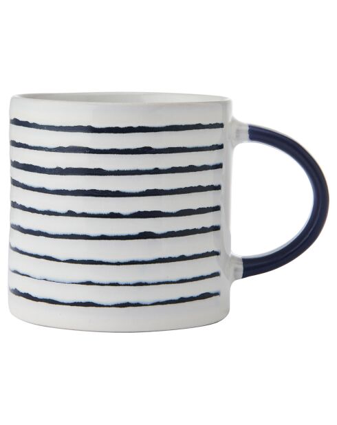 Mikasa blauer Steinzeugbecher, 390 ml