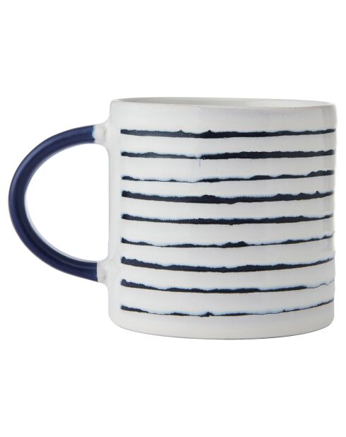 Mikasa blauer Steinzeugbecher, 390 ml