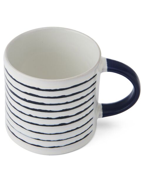 Mikasa blauer Steinzeugbecher, 390 ml