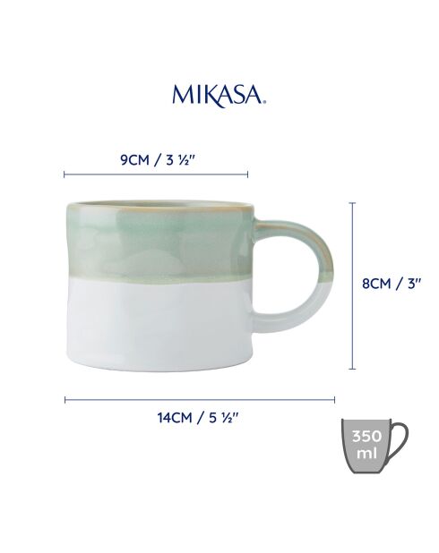 Tasse en grès Mikasa  verte - 350ml
