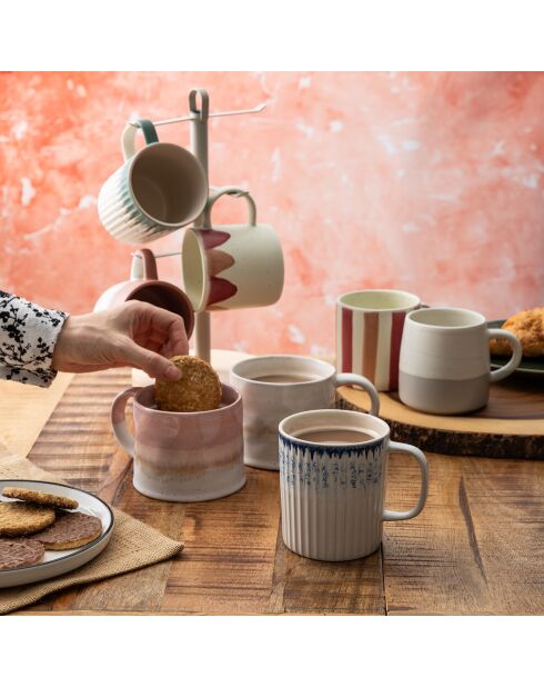 Tasse en grès Mikasa  rose - 380ml