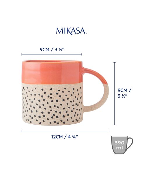 Tasse en grès Mikasa  bleue - 390ml