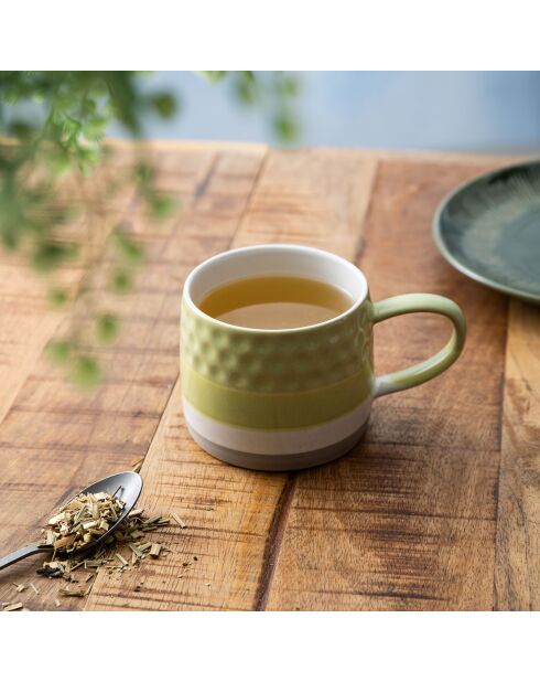 Tasse en grès Mikasa  verte - 320ml