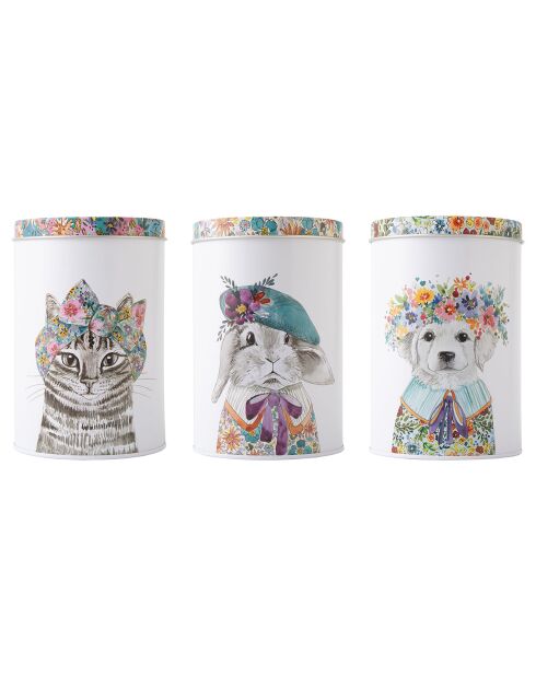 3 boîtes de rangement Mikasa Tipperleyhill blanches - 1L