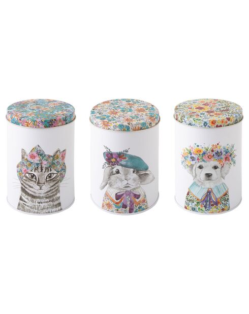 3 boîtes de rangement Mikasa Tipperleyhill blanches - 1L