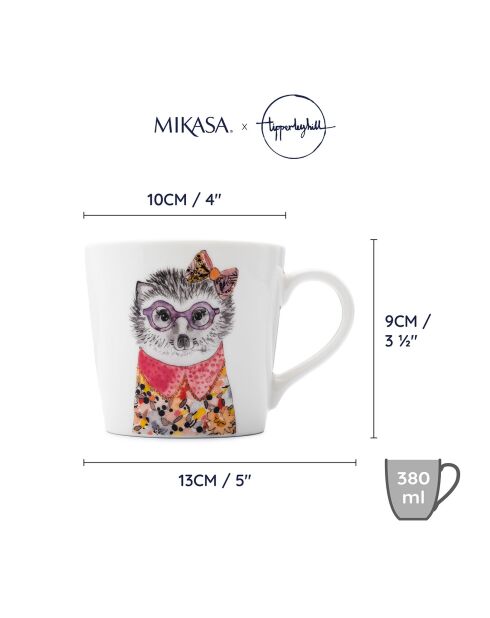 Mug en porcelaine fine Mikasa Tipperleyhill  blanc - 380ml