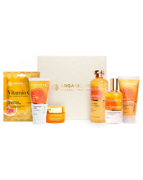 Coffret Visage Éclat & Vitalité Vitamine C - 6 pièces