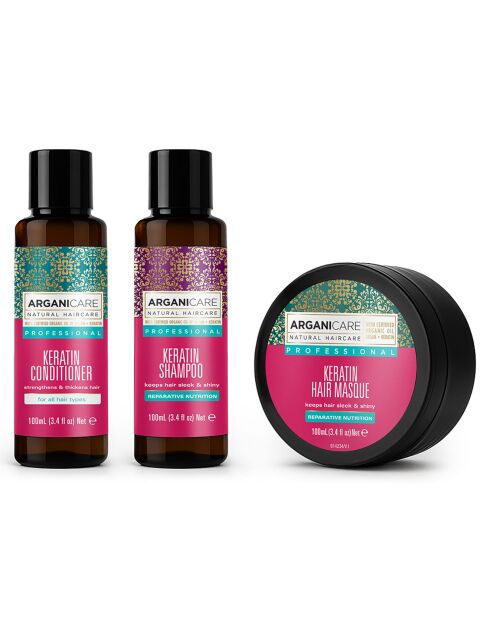 Keratine reispakket - 3 stuks