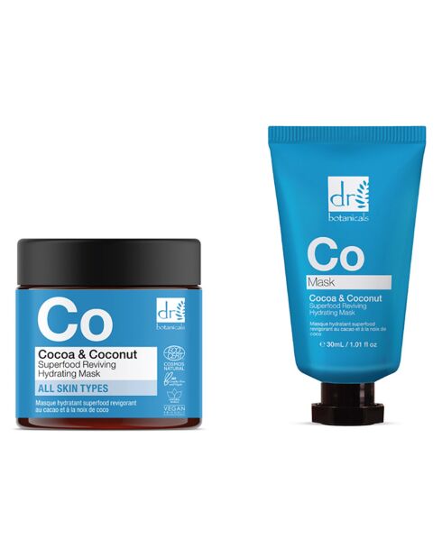 Pack Masque Hydratant Revitalisant Superfood Cacao & Noix de Coco - 2 pièces