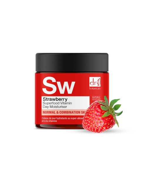 Crème hydratante de jour à la fraise et à la vitamine C - 60 ml