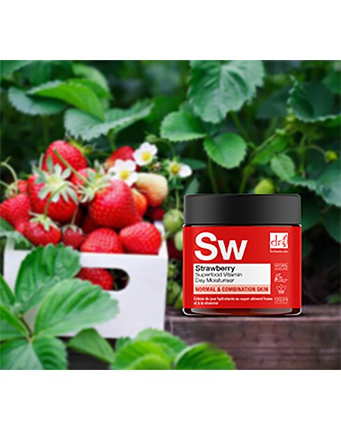 Crème hydratante de jour à la fraise et à la vitamine C - 60 ml