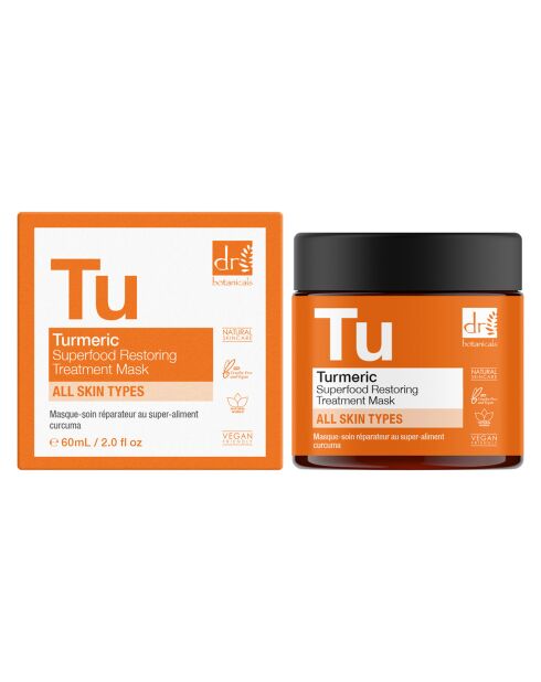 Kurkuma Superfoods Herstellend verzorgingsmasker - 60 ml