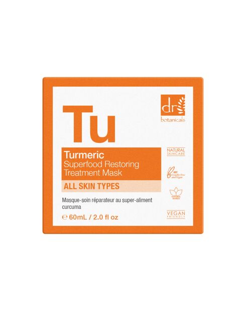 Kurkuma Superfoods Herstellend verzorgingsmasker - 60 ml