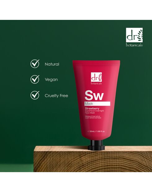Mascarilla de noche de fresa - 50 ml