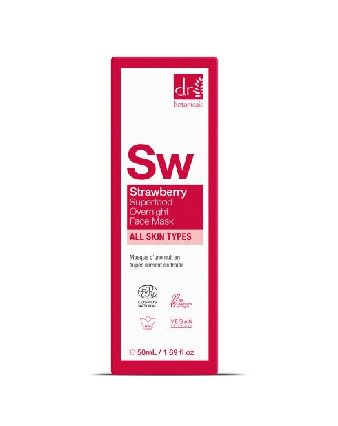 Mascarilla de noche de fresa - 50 ml