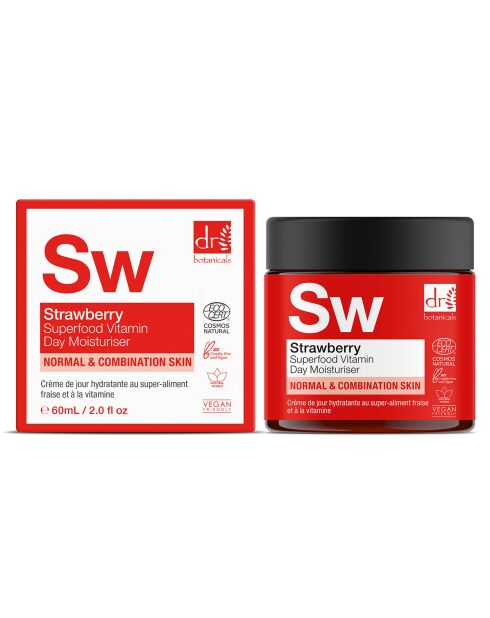 Dagcrème met aardbeien en vitamine C - 60 ml