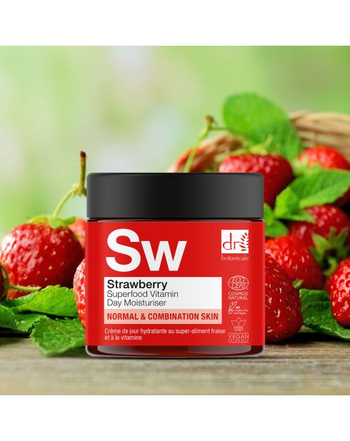 Dagcrème met aardbeien en vitamine C - 60 ml