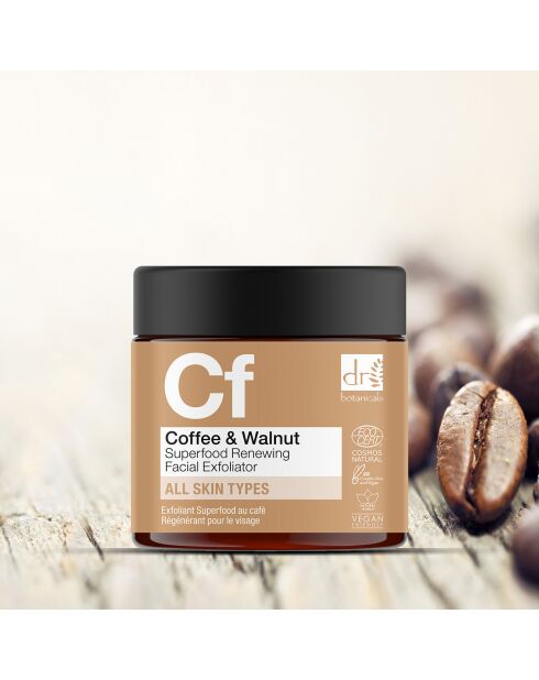 Exfoliant visage régénérant au café et aux superaliments - 60 ml