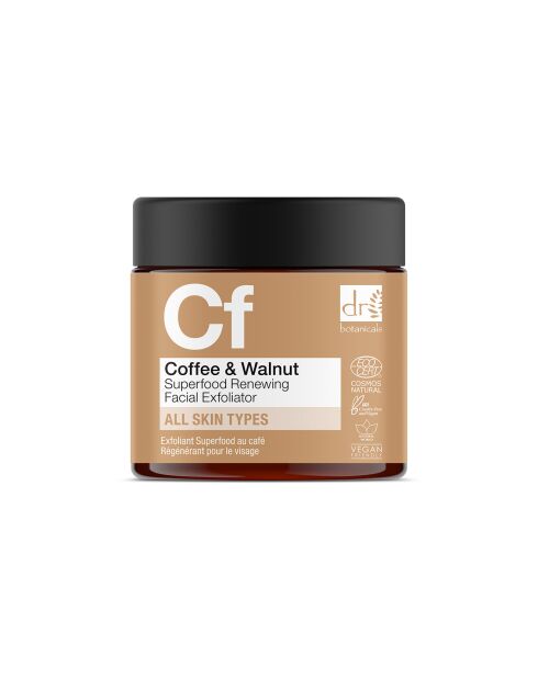 Exfoliant visage régénérant au café et aux superaliments - 60 ml