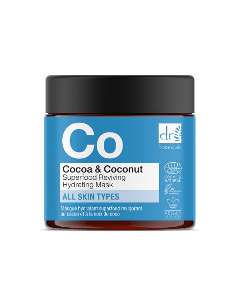 Revitaliserend hydraterend masker met superfoods van cacao en kokos - 60 ml
